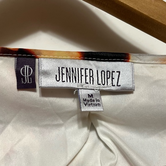 JLO long dress with slits and leopard print, Sz M Leopard Print Maxi Dress - Picture 8 of 9